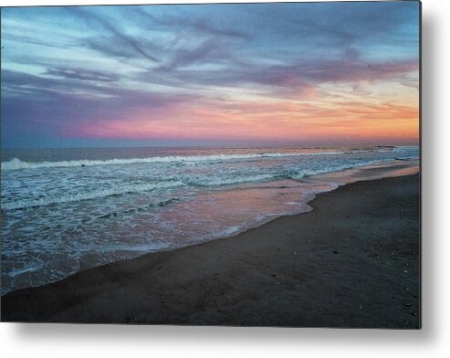 Barberville Roadside Yard Art And Produce Metal Print featuring the photograph Pastel Sunset by Tom Singleton