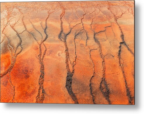 Geyser Metal Print featuring the photograph Pattern Of Geyser by Mei Xu