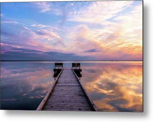 Landscape Metal Print featuring the photograph Peaceful by Russell Pugh