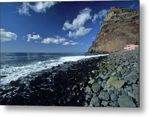 Tranquility Metal Print featuring the photograph Pebbled Coastline by David Cayless