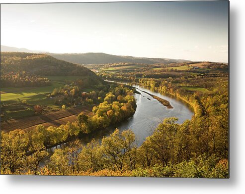 Non-urban Scene Metal Print featuring the photograph Pennsylvania Valley In Autumn by Pgiam