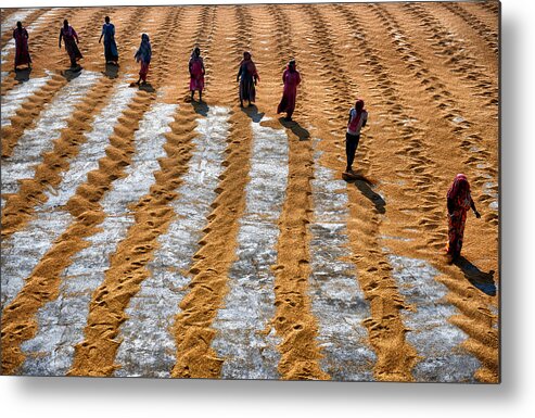 India Metal Print featuring the photograph People At Work by Avishek Das