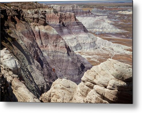 Painted Desert Metal Print featuring the photograph Petrified Forest 24 by Ricky Barnard