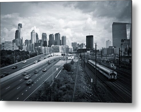 Downtown District Metal Print featuring the photograph Philadelphia Skyline by Youngvet