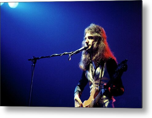 Music Metal Print featuring the photograph Photo Of John Deacon And Queen by Andrew Putler