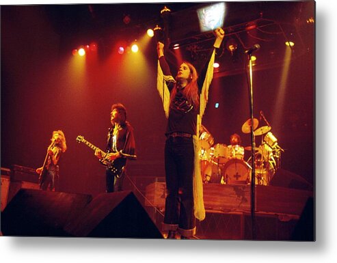 Heavy Metal Metal Print featuring the photograph Photo Of Ozzy Osbourne And Black Sabbath by Fin Costello