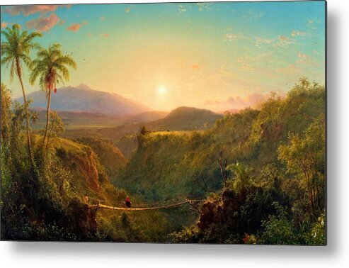 Frederic Edwin Church Metal Print featuring the painting Pichincha - Digital Remastered Edition by Frederic Edwin Church