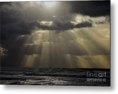 Wave Metal Print featuring the photograph Polihale Spirits in the Sky by Debra Banks