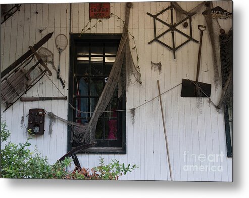 Linda Page's Thieves Market Metal Print featuring the photograph Porch Things by Dale Powell