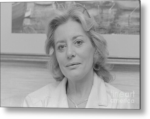 1980-1989 Metal Print featuring the photograph Portrait Of Abc Newscaster Barbara by Bettmann