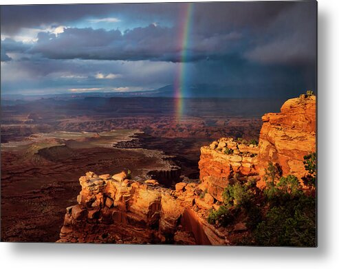 Rainbow Metal Print featuring the photograph Pot of Gold by David Soldano