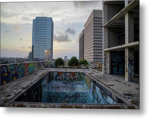 Pool Metal Print featuring the photograph Profanity Pool by Rocco Silvestri