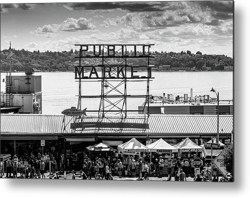 Blumwurks Metal Print featuring the photograph Public Market by Matthew Blum