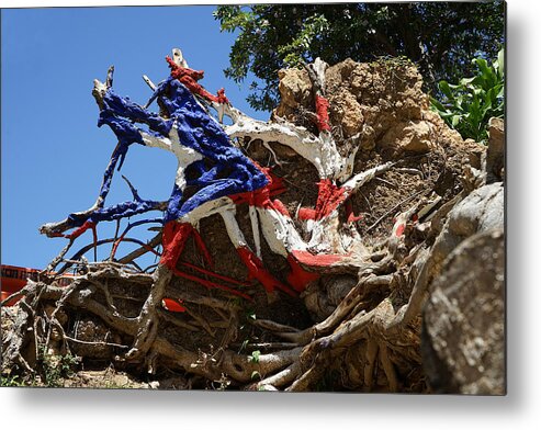 Richard Reeve Metal Print featuring the photograph Puerto Rico - The Roots of the Flag by Richard Reeve