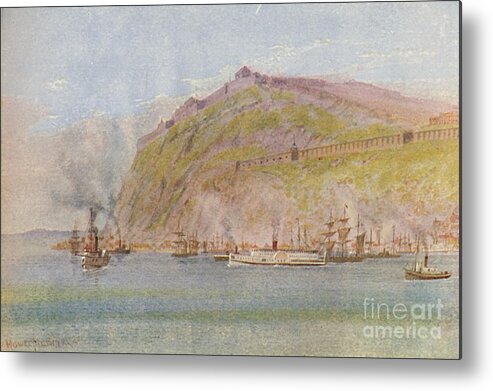 Scenics Metal Print featuring the drawing Quebec Citadel by Print Collector