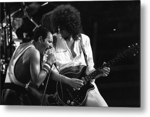 Rock And Roll Metal Print featuring the photograph Queen Concert by Rogers