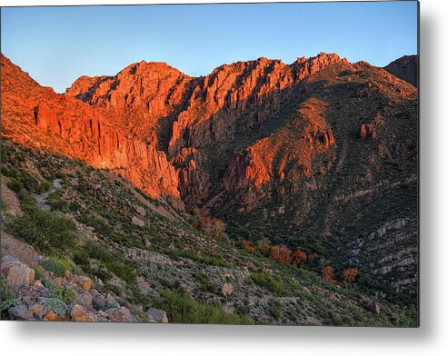 Queen Metal Print featuring the photograph Queen Creek Canyon Last Light by Chance Kafka