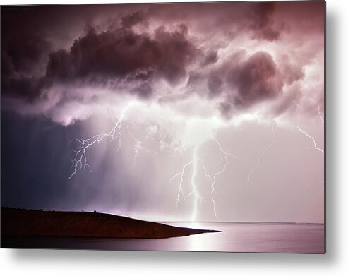 Thunderstorm Metal Print featuring the photograph Rage Of Zeus by Nenad Druzic