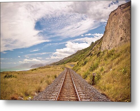 Tranquility Metal Print featuring the photograph Railroad by Photo By Stas Kulesh