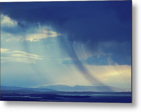 Scenics Metal Print featuring the photograph Rain In The Distance by Mammuth