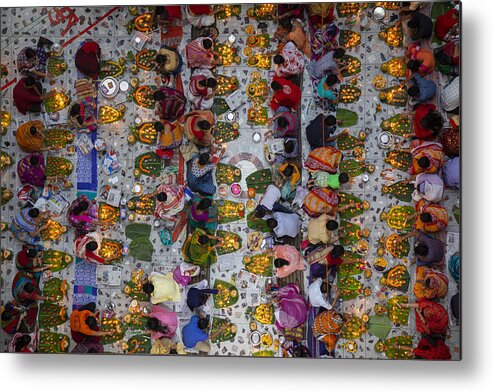 Devotees Metal Print featuring the photograph Rakher Upobash by Azim Khan Ronnie