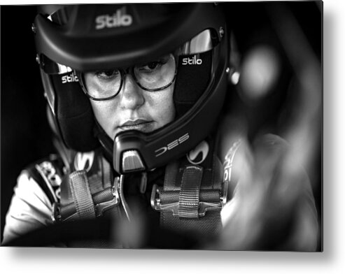  Metal Print featuring the photograph Rally Driver by Attila Szabo