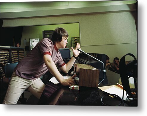 Usa Metal Print featuring the photograph Recording Pet Sounds by Michael Ochs Archives