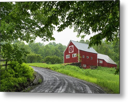 Red Barn Metal Print featuring the photograph Red Barn by Brenda Petrella Photography Llc