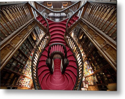 Staircase Metal Print featuring the photograph Red Gem by Louise Wolbers