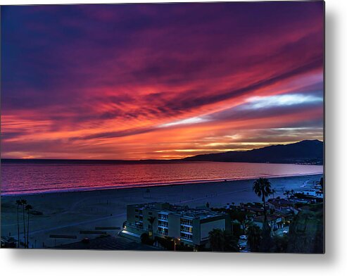 Malibu Metal Print featuring the photograph Red Velvet Over Malibu by Gene Parks