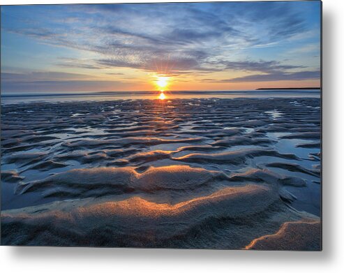 Sand Metal Print featuring the photograph Rippled by Rob Davies