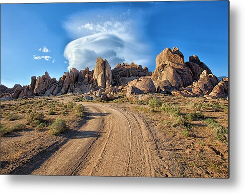 Tranquility Metal Print featuring the photograph Road Into Alabama Hills by Mimi Ditchie Photography
