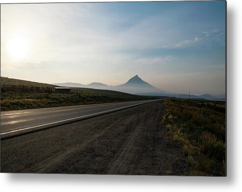 Rural Metal Print featuring the photograph Road through the Rockies by Nicole Lloyd