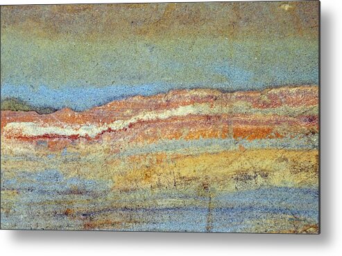 Duane Mccullough Metal Print featuring the photograph Rock Stain Abstract 3 by Duane McCullough