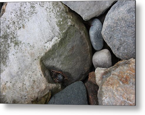 Fine Photography Metal Print featuring the photograph Rocks by David Wilde
