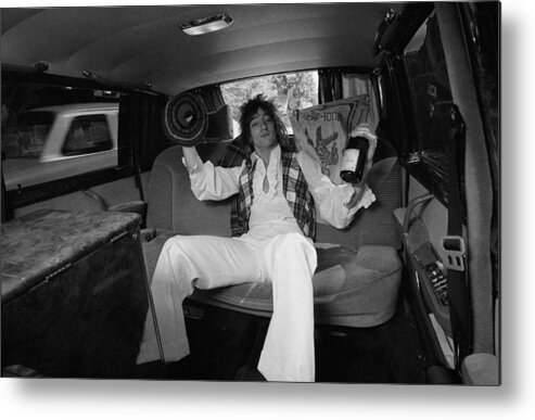 Rock Music Metal Print featuring the photograph Rod Stewart by D. Morrison