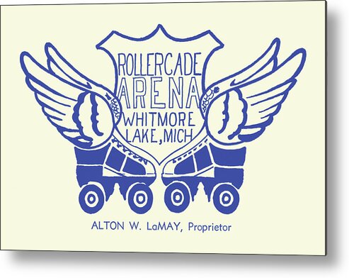 Roller Metal Print featuring the painting Rollercade Arena by Unknown