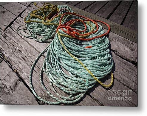 Rope Metal Print featuring the photograph Rope by Eva Lechner