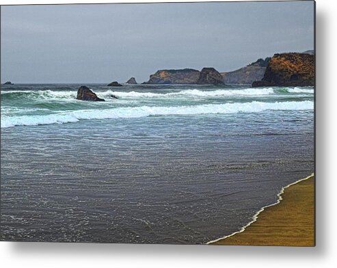 Coastal Views Metal Print featuring the photograph Rugged Coast by Frank Wilson