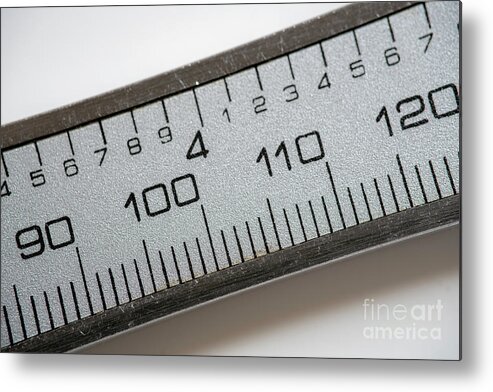 3d Metal Print featuring the photograph Ruler by Wladimir Bulgar/science Photo Library