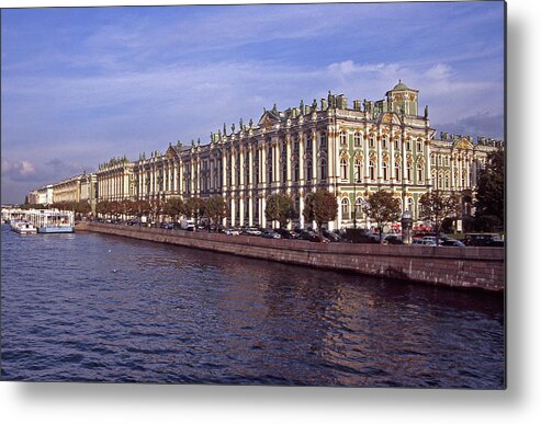 Winter Palace Metal Print featuring the photograph Russia, Saint Petersburg, Winter by Hans Neleman