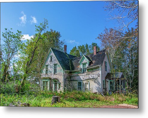 Vernacular Home Metal Print featuring the photograph Rustico Road Abandoned House by Douglas Wielfaert