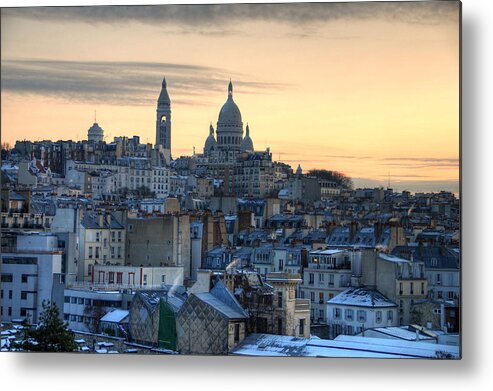 Dawn Metal Print featuring the photograph Sacre Coeur, Paris by Richard Fairless
