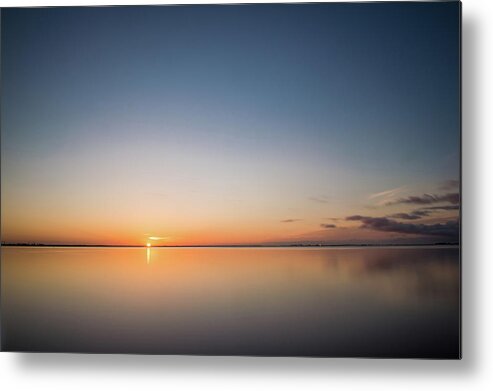 Clouds Metal Print featuring the photograph Safety Harbor Sunrise by Joe Leone