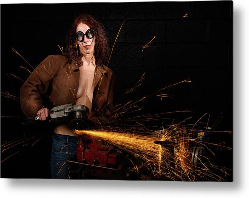 Bill Board Contest Metal Print featuring the photograph Light Em Up by Dennis Dame