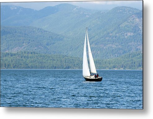 Recreational Pursuit Metal Print featuring the photograph Sailing On The Lake by Dfeinman