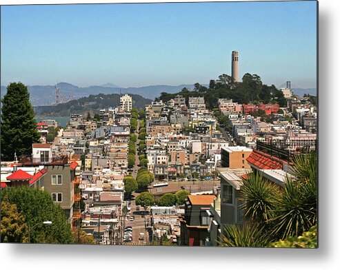 San Francisco Metal Print featuring the photograph San Francisco - Telegraph Hill by Richard Krebs
