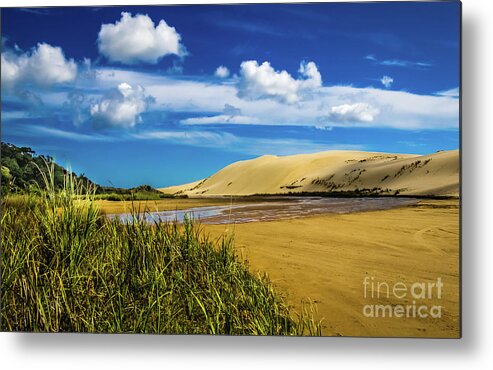 90 Mile Beach Metal Print featuring the photograph 90 Miles Beach, New Zealand by Lyl Dil Creations