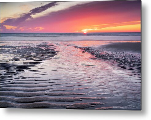 Sand Patterns Metal Print featuring the photograph Sand Patterns by Michael Blanchette Photography