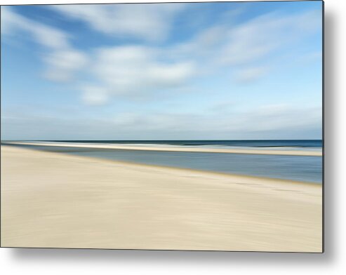 Sea Metal Print featuring the photograph Sand, Sea And Sky by Dieter Reichelt
